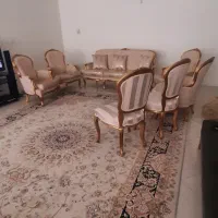 فروش مبل نه نفره به همراه ناهارخوری هشت نفره|مبلمان خانگی و میز عسلی|تهران, شهرک شهید باقری|دیوار