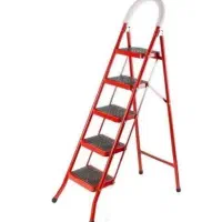 نردبان تاشو فلزی 6پله 5پله و 4پله ستاره