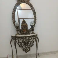 کنسول اینه شمعدان برنز