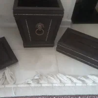 ساعت ایستاده سطل اشغال و جای دستمال کاغذی