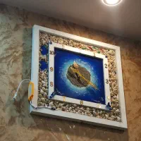 ساعت رزینی طرح دریا