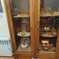 دو عدد ویترین چوبی بسیار تمیز در حد نو