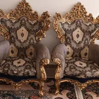 مبل سلطنتی ۹ نفره|مبلمان خانگی و میز عسلی|کهک, |دیوار