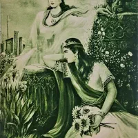 تابلو فرش دستبافت شاهدخت ماد ماندانا ۱۱۵ در ۹۰