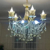 لوستر ۵ شاخه ۱۰ شعله ۲ عدد
