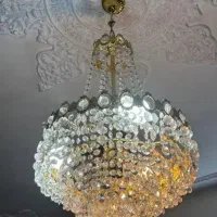 یه جفت لوستر کریستال آنتیک قدیمی