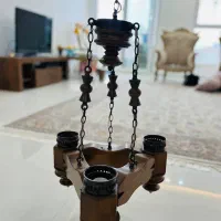 لوستر چوبی|لوستر و چراغ آویز|علی‌آباد کتول, |دیوار