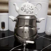 سماور و قوری رو گازی