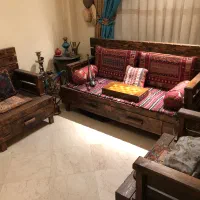 مبلل چوبی سنتی|مبلمان خانگی و میز عسلی|تهران, تهرانپارس جنوبی|دیوار