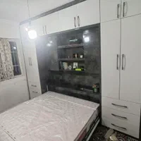 کمددیواری تخت تاشو اشکاف کابینت نقد اقساط سه ماهه|جاکفشی، کمد، دراور|مشهد, طلاب|دیوار