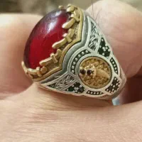 انگشتر کلکسیونی نقره ایتالیا یاقوت تراش قطعی اصل|جواهرات|ورامین, ورامین|دیوار