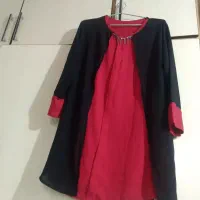 شومیز قرمز مشکی جنس عالی