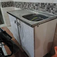 سینک ظرفشویی با کابینت فلزی