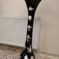 گلدان شیشه ای مشکی مناسب بامبو|گل و گیاه طبیعی|تهران, اتابک|دیوار