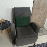 مبل هفت نفره همراه دستک پرده در حد نو|مبلمان خانگی و میز عسلی|شاندیز, |دیوار