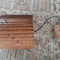 دو عدد لوستر چوبی و کریستالی