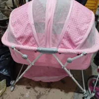 گهواره تخت کنار مادر صورتی|تخت و صندلی بچه|رشت, توشیبا|دیوار