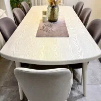 میز ناهارخوری هشت نفره با صندلی