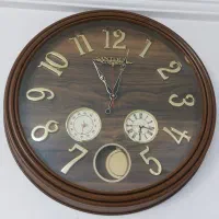 ساعت ۳موتوره پاندول دار قهوه ای|ساعت دیواری و تزئینی|مشهد, نوید|دیوار