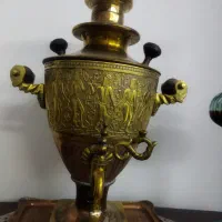 سماور روسی حکاکی|سماور، چای‌ساز، قهوه‌ساز|مهاباد (آذربایجان غربی), |دیوار