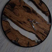 ساعت چوب زیتون|ساعت دیواری و تزئینی|تبریز, |دیوار