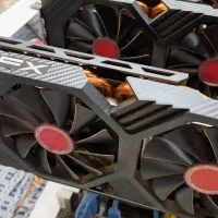 ۴ عدد کارت گرافیک ۸ گیگ xfx 580 تمیز