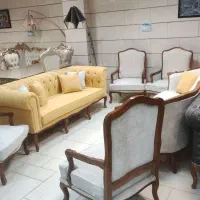 مبل کارلو فرانسه 10نفر شیک چوب راش فوم 50%ت