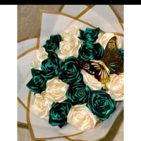 گل رز روبانی|گل مصنوعی|مینودشت, |دیوار