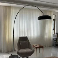 آباژور ایستاده قوسی بزرگ سه لامپ خاص و مدرن