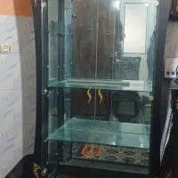 گنجه تمام چوب پشت آینه|بوفه، ویترین، کنسول|مشهد, انقلاب|دیوار