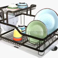 آبچکان کنارسینک مشکی|آب‌چکان و نظم‌دهنده ظروف|گرگان, |دیوار