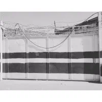 درب آهنی ریلی بزرگ