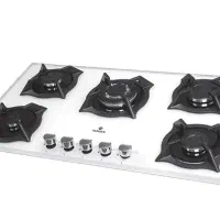 مدل اخوانی شیشه ای سفید رومیزی صفحه توکار ۵|اجاق گاز و لوازم برقی پخت‌وپز|تهران, دولتخواه جنوبی|دیوار