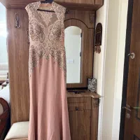 پیراهن مجلسی نگین کاری دنباله دار سایز ۴۴|لباس|سمنان, |دیوار