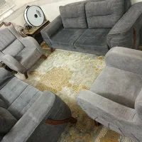 مبل راحتی طوسی فوری