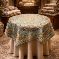 ۱×۱ رومیزی ترمه طرح نگین ۷ رنگ