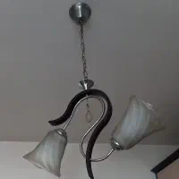 لوستر دو لامپ