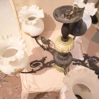 لوستر پنج شاخه قدیمی زیبا|لوستر و چراغ آویز|تهران, کرمان|دیوار