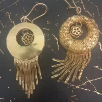 گوشواره و الگو نقره ابکاری طلا|جواهرات|پرند, فاز ۶|دیوار