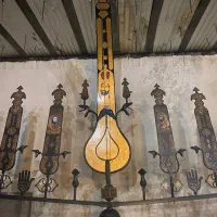 علامت محرم ۲۱ تیغه رنگ کاری شده طلائی