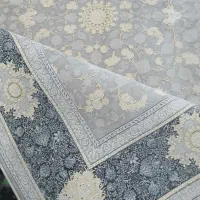2عددفرش6متری جفت طلاکوب گل برجسته 1500شانه فیلی