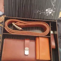 ست چرم کیف و کمربند|کیف، کفش، کمربند|هشتگرد, شهرک آپادانا|دیوار