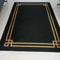 فرش چهارمتری.مشکی طلایی
