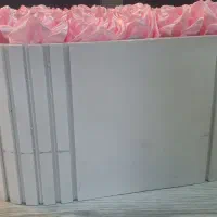 گل روبانی صورتی نو ۱۷ شاخه با باکس|گل مصنوعی|فولادشهر, C1|دیوار