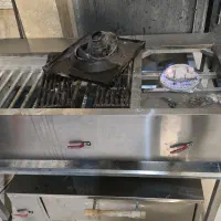 اجاق گاز ترکیبی گریل و سرخ کن به همراه فر پیتزا نو