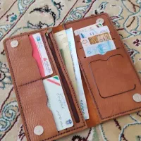 جا کارتی تک و کیف پول صدرصد چرم و دست دوز بی واسطه