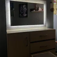 میز آرایش چراغ‌دار|آینه|مشکین‌دشت, |دیوار