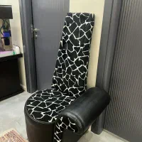 صندلی تک دسته چرمی