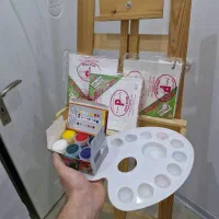 پایه بوم ، بوم ، گواش ، قلمو .