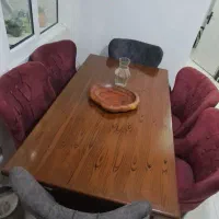 میز غذاخوری ۶نفره|میز و صندلی غذاخوری|رشت, کوی مهر|دیوار